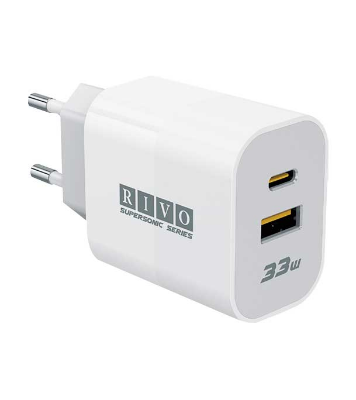 Buy RIVO AS-33D (Dual Port) 33W Adapter at Best Price in Bangladesh	