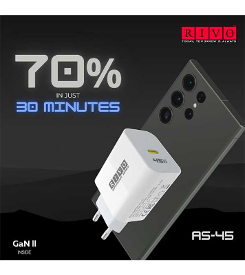 Buy RIVO AS-45 (45W GaN ll PD Adapter) at Best Price in Bangladesh	