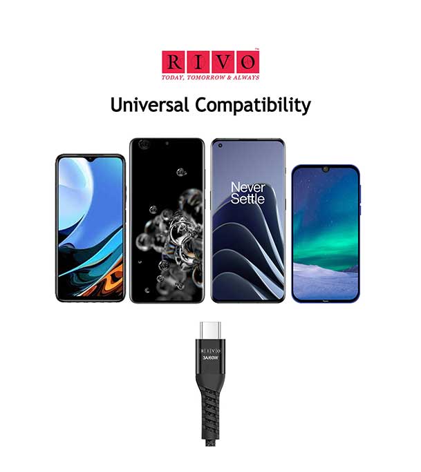 Buy RIVO CT-102 (100W/5A -Type C to Type C PD Cable) at Best Price in Bangladesh	