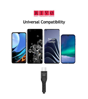 Buy RIVO CT-102 (100W/5A -Type C to Type C PD Cable) at Best Price in Bangladesh	