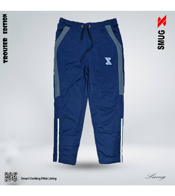 Buy SMUG Stylish Trouser (China) Spandex Fabric - Soft Comfortable Navy Blue Online at Best Price