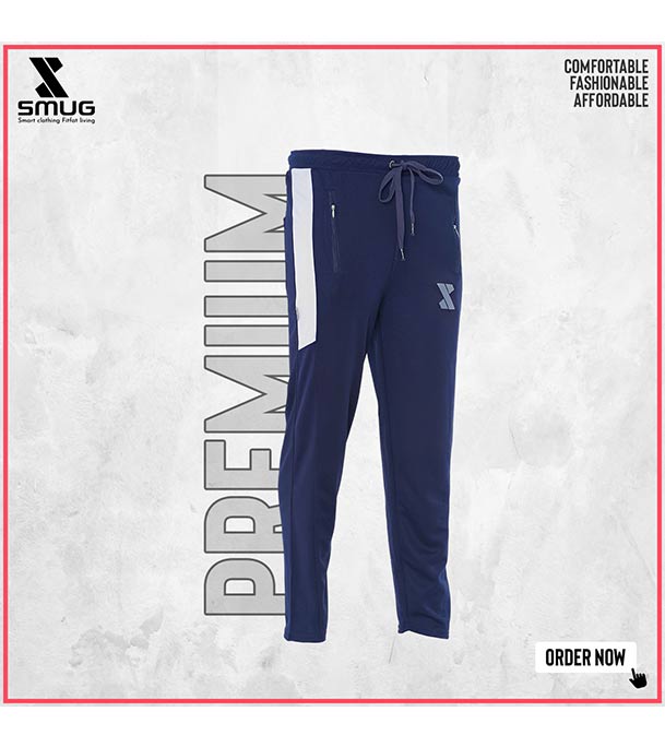 Picture of SMUG Stylish Trousers (Chinese) - Soft and Comfortable Joggers Navy