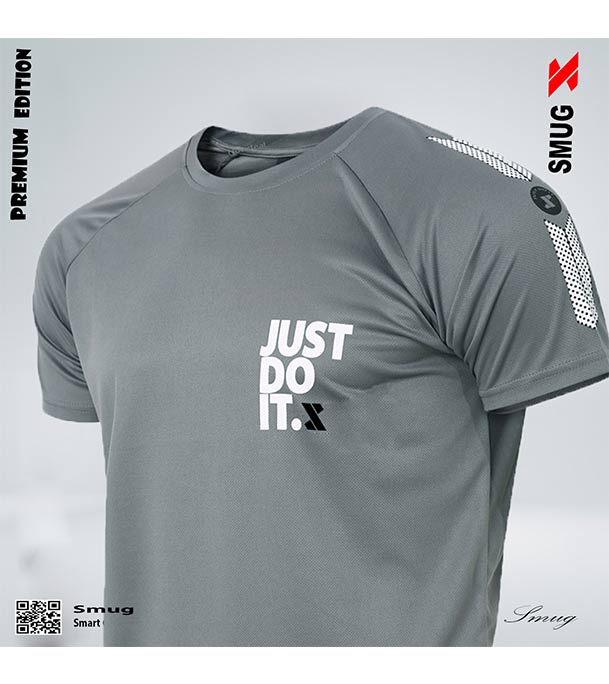 Picture of SMUG Exclusive T-shirt Fabric soft and comfortable - T Shirt For Man Ash