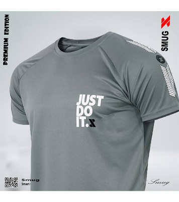 Picture of SMUG Exclusive T-shirt Fabric soft and comfortable - T Shirt For Man Ash