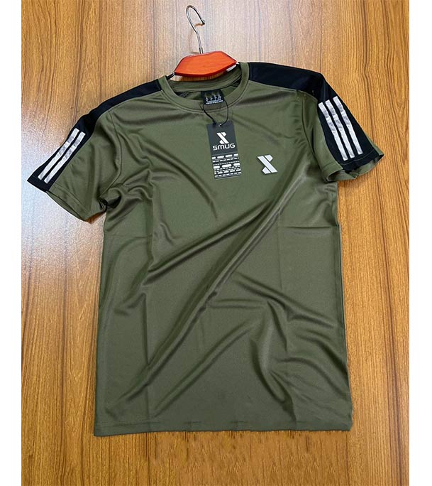 Picture of Smug . Premium Men's T-shirt -fabric Soft And Comfortable Olive