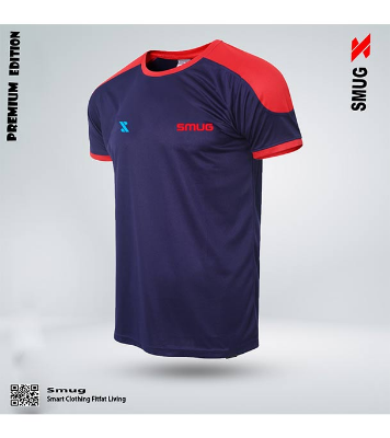 Picture of SMUG Premium Navy blue T-shirt Fabric soft and comfortable 