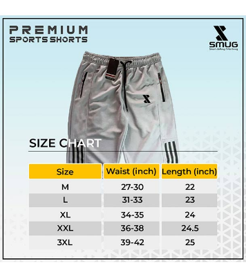 Picture of SMUG Premium Sports Shorts - Soft and Comfortable - Contrast