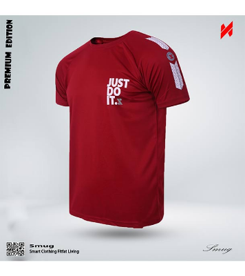 Picture of SMUG Premium Stylish T-Shirt for Men - Maroon