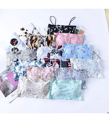 Picture of Printed Slim Strap Padded Body Shape Bra For Women-one Piece - Bra