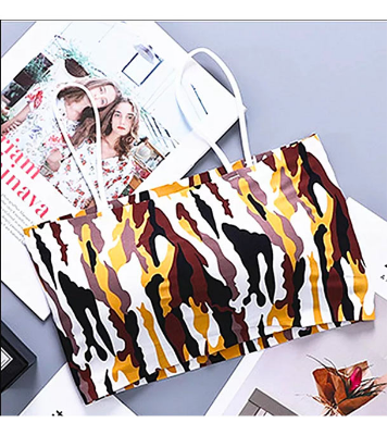 Picture of Printed Slim Strap Padded Body Shape Bra For Women-one Piece - Bra Camouflage Yellow