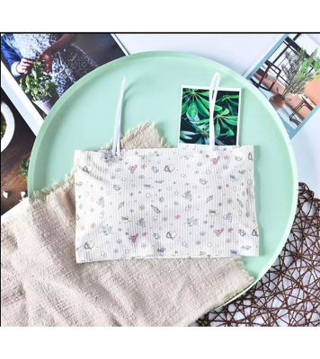 Picture of Printed Slim Strap Padded Body Shape Bra For Women-one Piece - Bra Beige