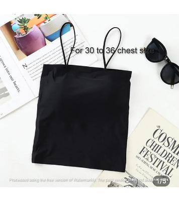 Picture of Women Silk Padded Comfortable Bra For Regular Use(One Piece) Black