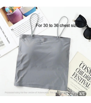 Picture of Women Silk Padded Comfortable Bra For Regular Use(One Piece) Grey