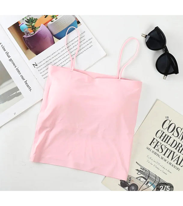 Picture of Women Silk Padded Comfortable Bra For Regular Use(One Piece) Pink