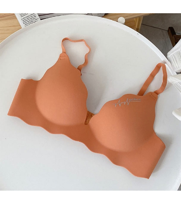 Picture of Importedd Premium Stylish New Design Padded Push Up Bra for Women-One Piece Orange