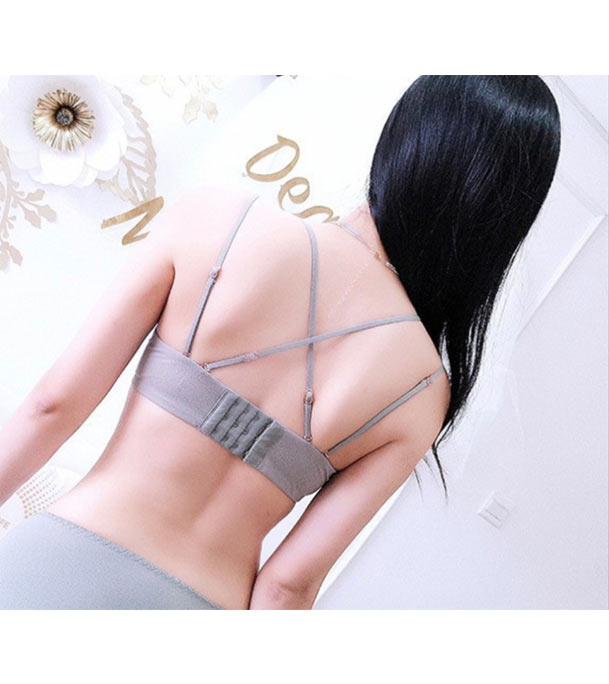 Picture of Comfortable and Breathable Padded Push Up Bra for Women - Bra Green