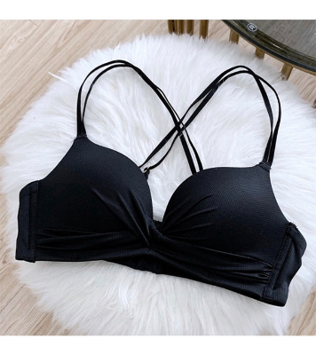 Picture of Comfortable and Breathable Padded Push Up Bra for Women - Bra Black