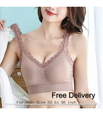 Picture of Stylish Soft Comfortable Lace Padded Bra for Women Skin