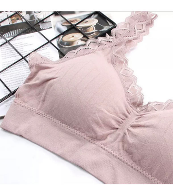 Picture of Stylish Soft Comfortable Lace Padded Bra for Women Skin