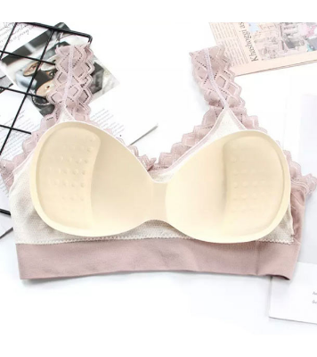 Picture of Stylish Soft Comfortable Lace Padded Bra for Women Skin