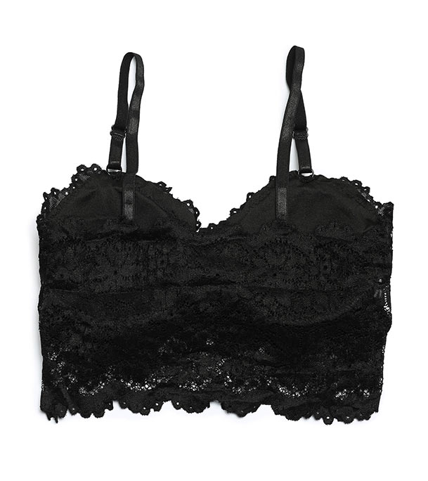 Picture of Stylish Comfortable Lace Padded Bra for Women Black