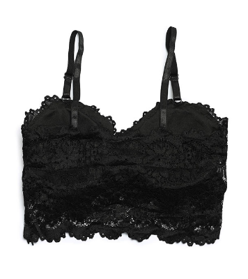 Picture of Stylish Comfortable Lace Padded Bra for Women Black
