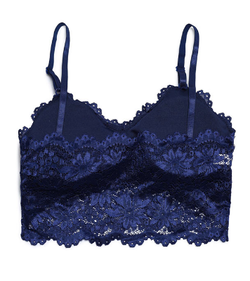Picture of Stylish Comfortable Lace Padded Bra for Women Blue
