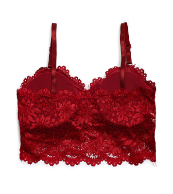 Picture of Stylish Comfortable Lace Padded Bra for Women Maroon