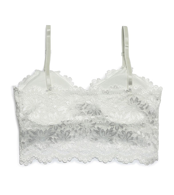 Picture of Stylish Comfortable Lace Padded Bra for Women White