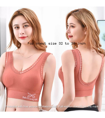 Picture of Imported Breathable Push Up Soft Bra for Women Khaki