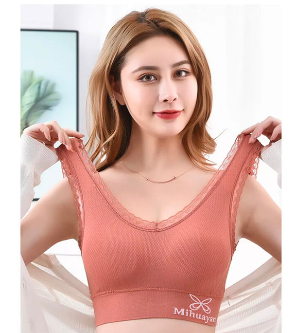 Picture of Imported Breathable Push Up Soft Bra for Women Khaki