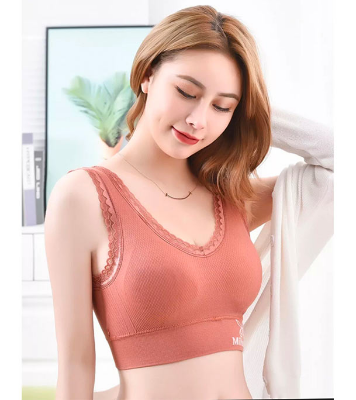 Picture of Imported Breathable Push Up Soft Bra for Women Khaki