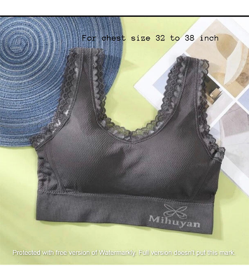 Picture of Imported Breathable Push Up Soft Bra for Women Grey