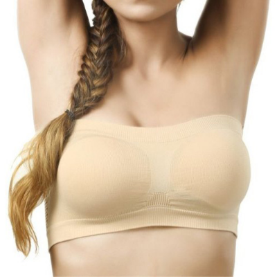 Picture of Imported Cotton Strapless Tube Bra For Women -One Piece Skin