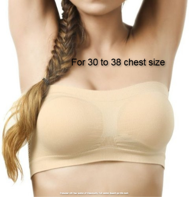 Picture of Imported Cotton Strapless Tube Bra For Women -One Piece Skin