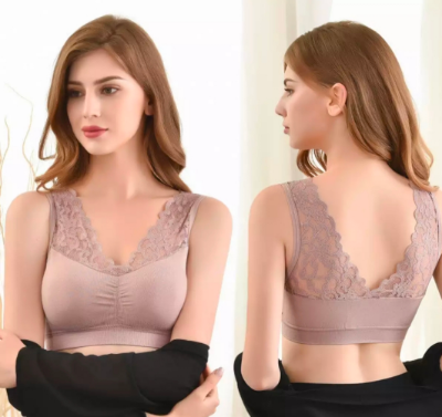 Picture of Imported Soft Breathable Push Up Women Bra Pink