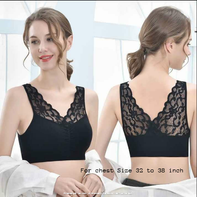 Picture of Imported Soft Breathable Push Up Women Bra Black