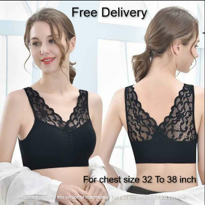 Picture of Imported Soft Breathable Push Up Women Bra Black
