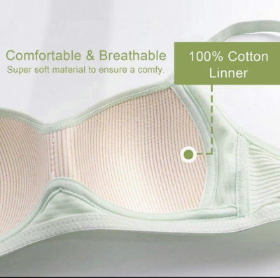 Picture of Comfortable and Breathable Padded Push Up Bra for Women Green