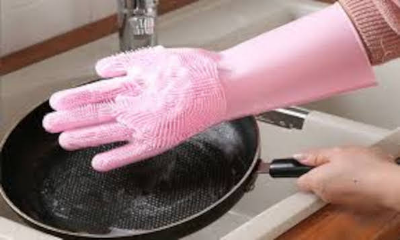 Picture of High Quality Silicone Dish Washing Kitchen Hand Gloves - Hand Gloves - Hand Gloves - Hand Gloves