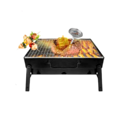 Picture of 5-In-1 Combo Offer BBQ Machine+12 Pieces BBQ Stick+2 Pieces Silicone Oil Brush+Steel Food Clip+Bamboo Shashlik Stick 8 inch 1 Pack