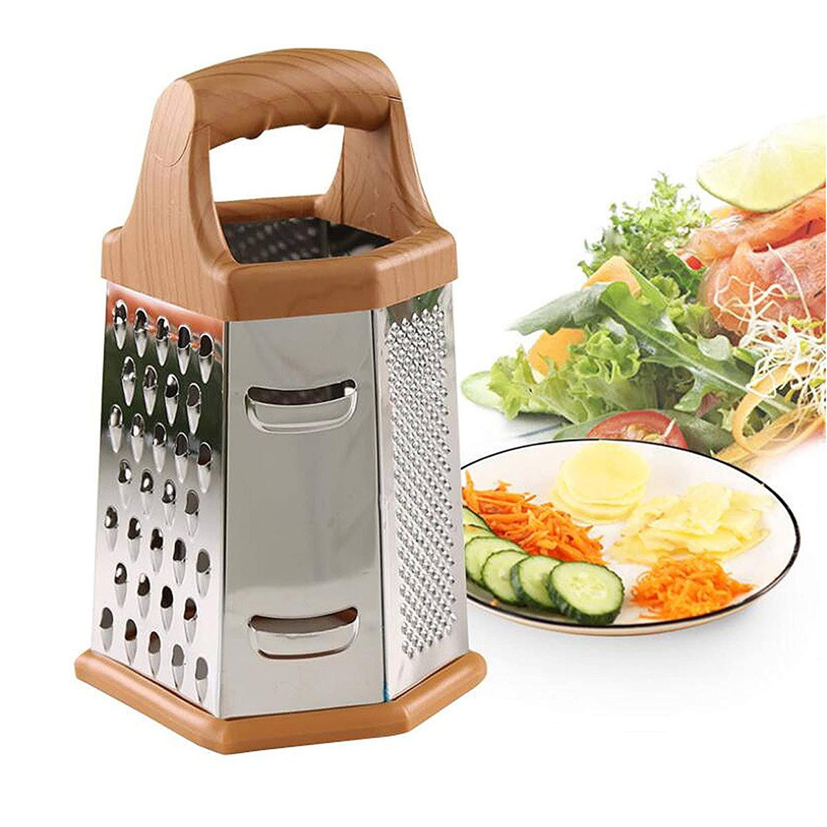 Picture of Potato Cutter/Manual Pillar Fruit Vegetable Chopper/Vegetable Greater Slisser Cutter/Fry Cutter-Stainless Steel Easy to Use and Maintain