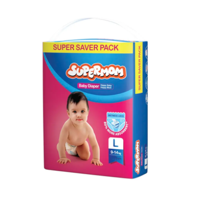 Picture of Supermom Baby Belt Diaper L Size (9-14 kg) 40pcs
