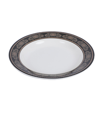 Buy 9" Soup Plate-Black gold Online at Best Price