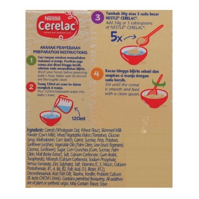 Picture of Nestle Cerelac Multigrain & Garden Vegetables From 12 Months 250g