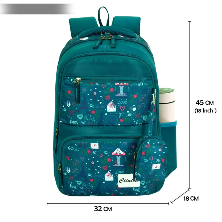 Espiral CLINTON Herschel Kids Heritage Backpack for Teenager School Bag Baby Cartoon Backpack Boys Girls Stitch Laptop Travel Bags (17")