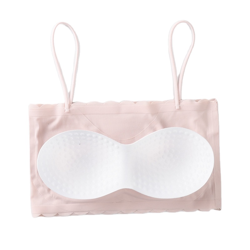 Picture of Slim Padded Bra with Adjustable Straps for Women Pink