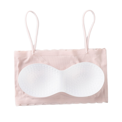 Picture of Slim Padded Bra with Adjustable Straps for Women Pink