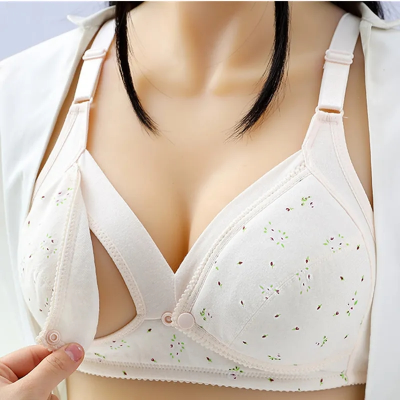 Picture of Breastfeeding Bra Maternity Bra Front Button Bra cotton Bra comfortable Bra new born baby feeding Bra