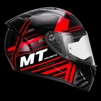 Picture of MT Red & Black Full Face Bike Helmet